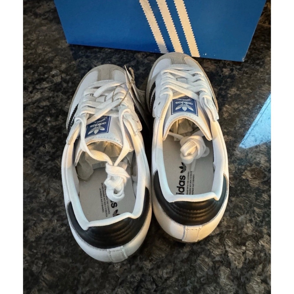 Adidas Samba OG W White Black Granite Gum Sneakers IG9030 Womens Size 6 NEW - Picture 5 of 9